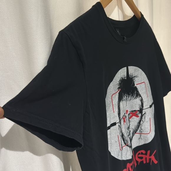 Eminem KillShot Rip MGK Hip Hop rap music black short sleeve Shirt - Picture 3 of 6